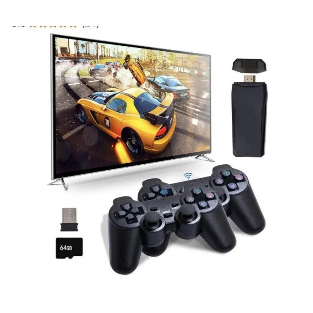 MSCFIT retro game console‎ 2.4G wireless controllers, game pad, arcade, Black